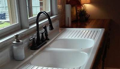 Farmhouse Kitchen Sink With Drainboard