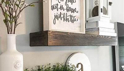 Farmhouse Shelf Decor Ideas Living Room