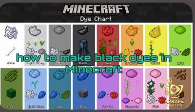 Fastest Way To Get Black Dye In Minecraft