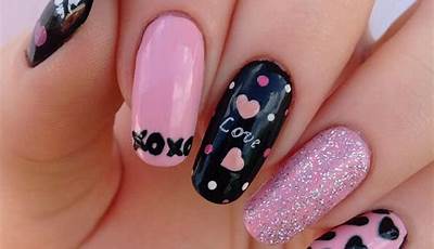 February Nails Ideas Valentines Day For Kids
