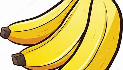 Figura De Banana Colorida Para Imprimir