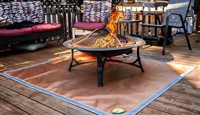 Fire Pit Mat For Deck Lowes