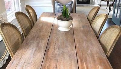 French Country Farmhouse Dining Table