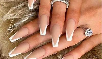 French Nails Ballerina Fall