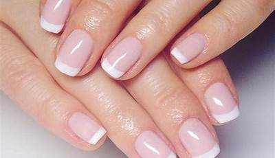 French Tip Gel Nails Short Fall