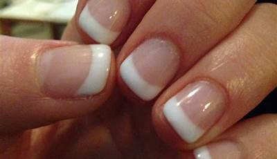 French Tips Nails Not White