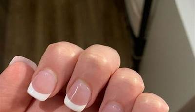 French Tips Nails On Short Nails