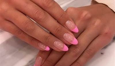 French Tips Outline Pink