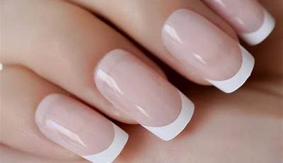 French Tips Squoval Nails