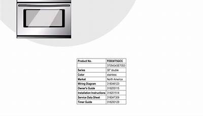 Frigidaire Double Oven Manual