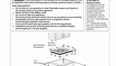 Frigidaire Gallery Induction Cooktop Manual