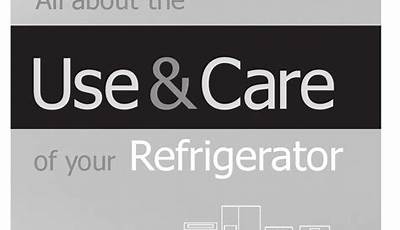 Frigidaire Refrigerator Manual Pdf