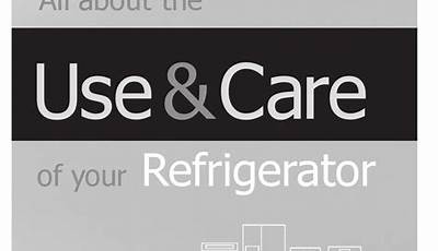 Frigidaire Refrigerator User Manual