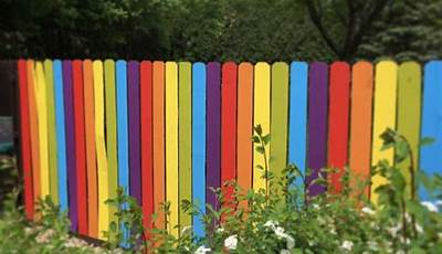 Garden Fence Color Ideas