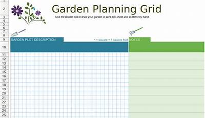Garden Planner Template Excel