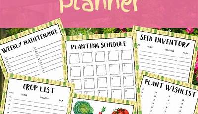 Garden Planning Worksheet