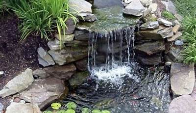 Garden Pond Ideas With Waterfall