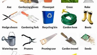 Garden Tools Name List