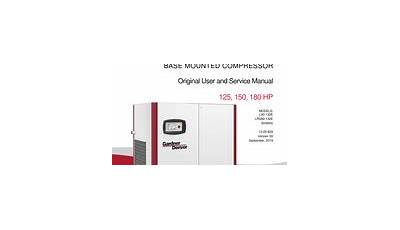 Gardner Denver Air Compressor Manual