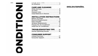 Ge Ahq06Lyq1 Air Conditioner Manual