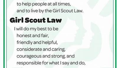 Girl Scout Law Printable