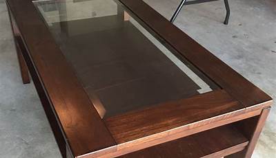Glass Top Coffee Table Makeover Diy