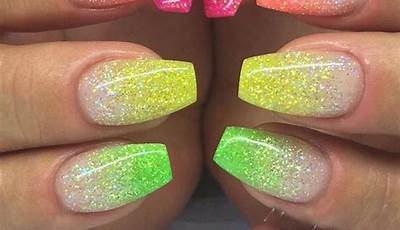 Glow In The Dark Nails French Tips