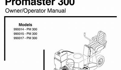 Gravely Promaster 300 Manual