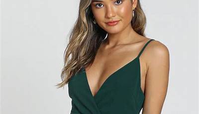 Green Hoco Dress With Date