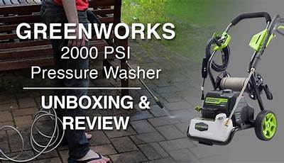Greenworks 3000 Psi Pressure Washer Manual