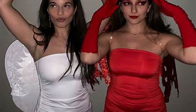 Group Halloween Costumes Angel And Devil
