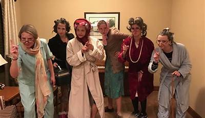 Group Halloween Costumes Old Ladies