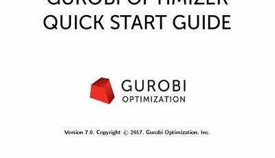 Gurobi Optimizer Quick Start Guide