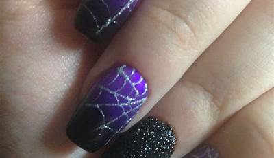 Halloween Nails 2023 Purple