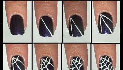 Halloween Nails Tutorial Step By Step