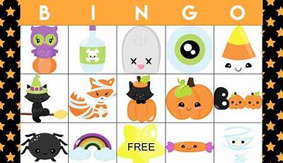 Halloween Printable Bingo Cards