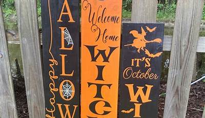 Halloween Wood Porch Signs