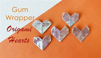 How To Craft A Heart-Shaped Gum Wrapper: A Unique Twist To Your Braiding Routine