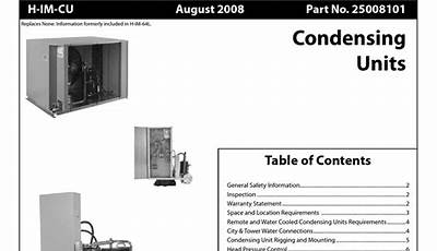 Heatcraft Condensing Unit Manuals