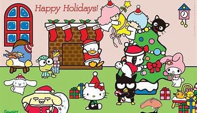Hello Kitty Friends Christmas Wallpaper
