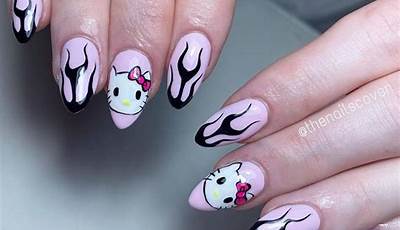 Hello Kitty October Nails