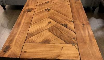 Herringbone Coffee Table Diy Plans