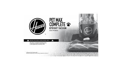 Hoover Pet Max Complete Manual