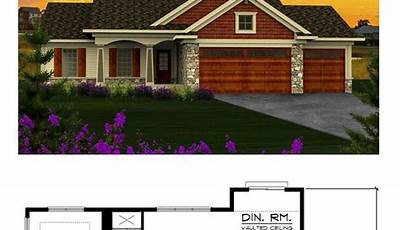 House Plan For 3 Bedroom With Garage