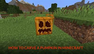 How To Carve Pumpkin In Minecraft