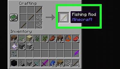 How To Craft A Fishing Rod Minecraft
