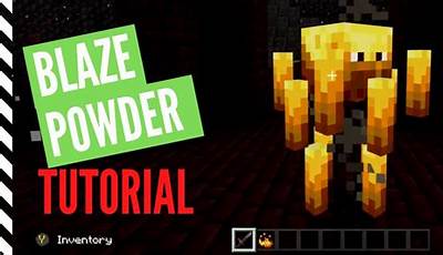 How To Get Blaze Powder Minecraft