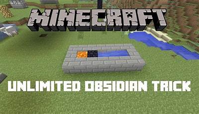 How To Make An Obsidian Generator In Minecraft Bedrock