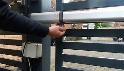 How To Manually Open Electric Gate