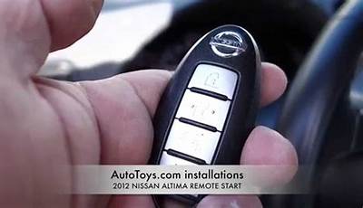 How To Manually Start Nissan Altima
